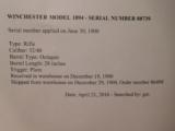 Antique Winchester Model 1894 32-40 Extra Long 28
