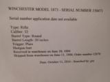 Winchester Model 1873 Short Rifle 32 WCF w/British Proofs - 15 of 15