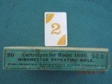 Rare Winchester 50-110 Early Black Powder Soft Point 20 count box, full, original - 2 of 3