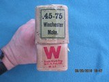 Winchester 45-75 Winchester for Model 1876 and Single Shot Rifles, Full 20 Ct Box, All Original - 5 of 8