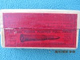 Winchester .22 High Power Pointed Full Patch Ammo, Full Box, Dated 8-15 - 1 of 8