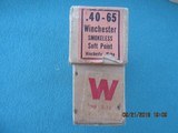 Winchester 40-65 Winchester Smokeless Soft Point Ammo, Full Box, Dated 4-16 - 5 of 8