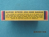 Winchester 250-3000 Savage Red/Yellow/Blue Box, Olin Call-out, Mid-1940s - 2 of 9