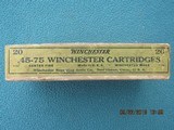 Winchester 45-75 Winchester Ammo Dated 12-23, Full 2-Piece Box - 2 of 8