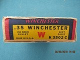 Winchester 35 Winchester Red/Yellow/Blue Box, Full, Circa 1939-1945 - 3 of 8