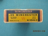 Winchester 35 Winchester Red/Yellow/Blue Box, Full, Circa 1939-1945 - 5 of 8