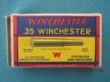Winchester 35 Winchester Red/Yellow/Blue Box, Full, Circa 1939-1945 - 6 of 8