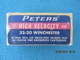 Peters High Velocity 32-20 Winchester HP Ammo, Full Box - 1 of 7