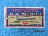 Winchester 25-20 Staynless Non-Mercuric Red/Yellow/Blue Ammo, Full 50 Rounds - 6 of 9