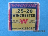 Winchester 25-20 Staynless Non-Mercuric Red/Yellow/Blue Ammo, Full 50 Rounds - 3 of 9