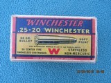 Winchester 25-20 Staynless Non-Mercuric Red/Yellow/Blue Ammo, Full 50 Rounds - 1 of 9