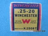 Winchester 25-20 Staynless Non-Mercuric Red/Yellow/Blue Ammo, Full 50 Rounds - 5 of 9
