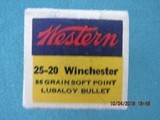 Western Bullseye 25-20 Winchester, Full Box - 3 of 8