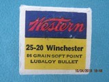 Western Bullseye 25-20 Winchester, Full Box - 5 of 8