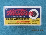 Western Bullseye 25-20 Winchester, Full Box - 1 of 8