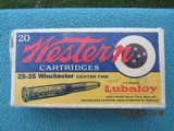 Western Bullseye 25-35 Winchester, Full Box - 1 of 10