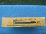 Winchester Super Speed 25-35 Winchester Red/Yellow Box Early 1950s, Full - 2 of 9