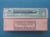 Rare Winchester 38-55 Shot Box, Undated, Black Powder Box, Full - 1 of 9