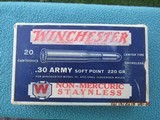 Winchester .30 Army Non-Mercuric Staynless Ammo Late 1920s - 3 of 12