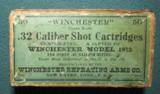 Rare Winchester .32 Caliber Shot Cartridges #10 Shot, 2 Piece Box Dated 10-6, 1873 Call-out - 1 of 8