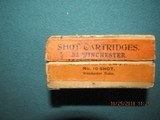 Rare Winchester .32 Caliber Shot Cartridges #10 Shot, 2 Piece Box Dated 10-6, 1873 Call-out - 4 of 8