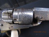 Colt 1849 Pocket 38 Rimfire Conversion Nickel Finish, Antique, No FFL - 3 of 19