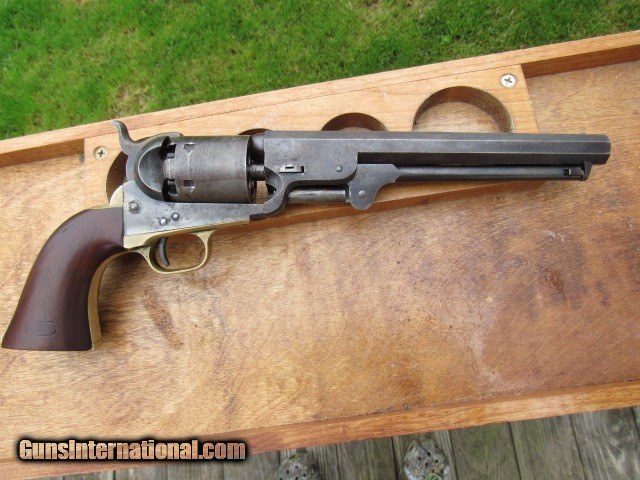 Rare Colt 1851 Navy with Full Martial Markings, Made in 1856