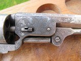 Incredible Early 3rd Model Colt 1851 Navy, Factory Silver Plated, New York Engraved, Ivory Grips, 1st Year Production - 4 of 20