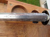 Incredible Early 3rd Model Colt 1851 Navy, Factory Silver Plated, New York Engraved, Ivory Grips, 1st Year Production - 14 of 20