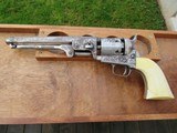 Incredible Early 3rd Model Colt 1851 Navy, Factory Silver Plated, New York Engraved, Ivory Grips, 1st Year Production - 6 of 20