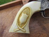 Incredible Early 3rd Model Colt 1851 Navy, Factory Silver Plated, New York Engraved, Ivory Grips, 1st Year Production - 3 of 20
