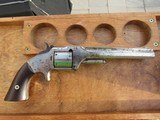 Smith & Wesson Full Nickel #2 Old Model Army Civil War Era 32 RF with Holster - 1 of 20