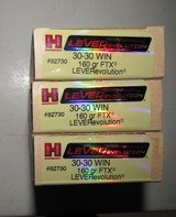 NEW OLD STOCK Hornady LeveRevolution 30-30 Winchester Ammo 3 full boxes - 1 of 8