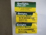 NEW OLD STOCK Remington 45-70 Gov't 405 Grain Ammo 3 Full Boxes FREE SHIPPING - 3 of 7
