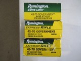 NEW OLD STOCK Remington 45-70 Gov't 405 Grain Ammo 3 Full Boxes FREE SHIPPING - 1 of 7