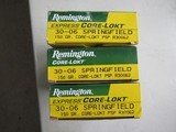 NEW OLD STOCK Remington 30-06 Springfield 150 Grain Ammo, 3 full boxes - 3 of 7