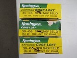 NEW OLD STOCK Remington 30-06 Springfield 150 Grain Ammo, 3 full boxes - 1 of 7
