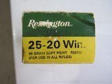 NEW OLD STOCK Remington 25-20 Winchester (25-20 WCF) 86 grain soft point ammo - 1 of 7