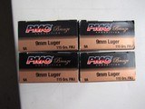 NEW OLD STOCK PMC Bronze 9mm Luger 115 FMJ 4 Full Boxes FREE SHIPPING - 1 of 8