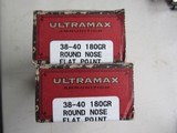 NEW OLD STOCK ULTRAMAX 38-40 180 Grain Lead 2 Boxes FREE SHIPPING - 1 of 9
