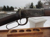 FIRST MODEL, FIRST YEAR, 3-DIGIT WINCHESTER MODEL 1894 "10 O'CLOCK SCREW" RIFLE - 1 of 20