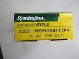 NEW STOCK REMINGTON 222 Rem 50 Grain PSP 11 Boxes for sale - 1 of 8