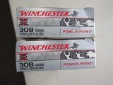 NEW OLD STOCK Winchester 308 Win 150 Grain PSP 2 Full BoxesFREE SHIPPING - 4 of 9