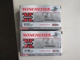 NEW OLD STOCK Winchester 308 Win 150 Grain PSP 2 Full BoxesFREE SHIPPING - 1 of 9