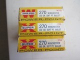 AMMO! Winchester Super X 270 Win 3 Full Boxes New Old StockFREE SHIPPING! - 3 of 10