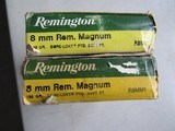 AMMO NEW OLD STOCK 8mm Remington Magnum 2 Full BoxesFREE SHIPPING - 3 of 8