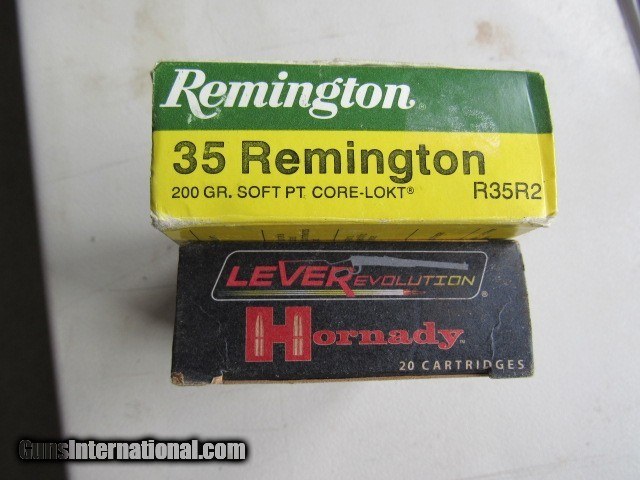 AMMO NEW OLD STOCK 35 Remington 2 Full Boxes FREE SHIPPING