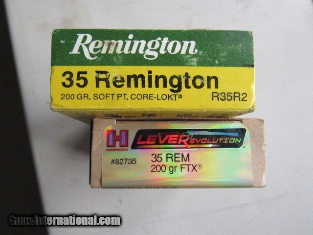 AMMO NEW OLD STOCK 35 Remington 2 Full Boxes FREE SHIPPING