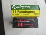 AMMO NEW OLD STOCK 35 Remington 2 Full BoxesFREE SHIPPING - 3 of 12