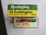 AMMO NEW OLD STOCK 35 Remington 2 Full BoxesFREE SHIPPING - 5 of 12